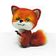 The little Fox Lily. Interior toy is made of wool, Felted Toy, Zeya,  Фото №1