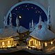 Хутор Диканька, ночь перед Рождеством, миниатюрная композиция, Именные сувениры, Москва,  Фото №1