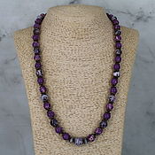 Работы для детей, handmade. Livemaster - original item Beads of Jasper and agate. Handmade.