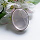 Order Ring with large rose quartz 'Apple blossom', silver. EdGems jewerly. Livemaster. . Rings Фото №3