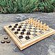 Набор шашки и шахматы ручной работы, Настольные игры, Москва,  Фото №1