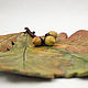 Autumn oak plate 15cm. Plates. Elena Zaychenko - Lenzay Ceramics. My Livemaster. Фото №6