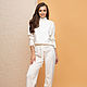 White tracksuit for women. Suits. SHAPAR - knitting clothes. My Livemaster. Фото №4