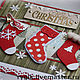 Открытка новогодняя "Merry Christmas ". Открытки. veronika-design. Интернет-магазин Ярмарка Мастеров.  Фото №2