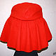 A beautiful cape with a hood for Little Red Riding Hood. Boleros. Gleamnight bespoke atelier. My Livemaster. Фото №5
