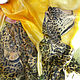 Batik Tippet felted leopard. Scarves. silkstory. Online shopping on My Livemaster.  Фото №2