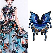 Материалы для творчества handmade. Livemaster - original item Blue Butterfly for Clothing decoration. Handmade.