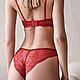 Заказать Бюстгальтер без косточек+трусики. Yanovytska lingerie ( Богдана). Ярмарка Мастеров. . Комплекты белья Фото №3