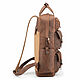 Order Wasserman leather backpack (dark brown crazy). Russian leather Guild. Livemaster. . Backpacks Фото №3