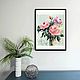 Painting roses bouquet of flowers pink roses interior painting. Pictures. Lana Zaitceva. My Livemaster. Фото №6