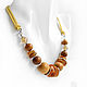 Necklace with amber 'Under the Tuscan sun'. Necklace. MAGNOLIA. Online shopping on My Livemaster.  Фото №2