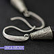 Заказать Серьги ЭЗРА посеребренные с натуральным шунгитом. Unica Bijoux. Ярмарка Мастеров. . Серьги классические Фото №3