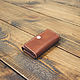 Business card holder made of cognac leather. Business card holders. G.L.A.D.. My Livemaster. Фото №6