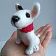 Bull Terrier knitted dog. Stuffed Toys. Made in Arkhangelsk (madeinarh). Online shopping on My Livemaster.  Фото №2