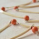 The beads on the cord Coral, Beads2, Moscow,  Фото №1