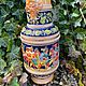 Handmade jug 'Merry Bacchus', ceramics, Germany, Vintage interior, Arnhem,  Фото №1