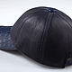 Бейсболка из натуральной кожи крокодила IMA0328VC. Бейсболки. CrocShop товары из экзотической кожи. Ярмарка Мастеров.  Фото №10