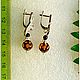 Earrings 'polka dots' amber accessories UK. Earrings. Frollena II. Natural Baltic amber. My Livemaster. Фото №5