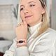 Pink bracelet with smoky quartz for women, Amulet, Cheremshanka,  Фото №1