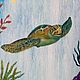 Painting underwater world Sea Turtle oil painting. Pictures. Kind paintings by Irina Belozerova. Online shopping on My Livemaster.  Фото №2