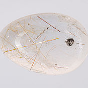 Материалы для творчества handmade. Livemaster - original item Rutile quartz cabochon 40-28-13 mm.. Handmade.
