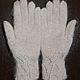 OPENWORK KNITTED DOWNY WHITE goat down GLOVES. Gloves. KOZAmoDA (kozamoda) (kozamoda). My Livemaster. Фото №6