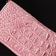 Кошелек из кожи крокодила на одной молнии IMA0033P1Pearl. Кошельки. CrocShop товары из экзотической кожи. Ярмарка Мастеров.  Фото №4