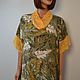 Elegant summer dress made of viscose and lace ' Jaune olive'. Dresses. Charmante Tutenafelt (crealanafr). My Livemaster. Фото №5