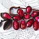 Заказать Медная брошь лэмпворк "Гранатовая". Авторские украшения 'TwelveBerries'. Ярмарка Мастеров. . Брошь-булавка Фото №3