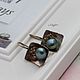 Author's earrings with pearls, the 'Soul of the storm', Earrings, Omsk,  Фото №1
