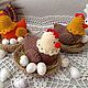 Курочка в гнезде сувенир, пасхальный декор. Амигуруми куклы и игрушки. kopilochka_idea. Ярмарка Мастеров.  Фото №4