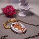  Mother of pearl pendant 'Cupid'. Lacquer miniature. Pendant. jakovishina. Online shopping on My Livemaster.  Фото №2