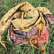 Shawls: Bactus, Kerchief, Double-Sided, Made Of Cotton, Textile, Eco, Shawls1, Novosibirsk,  Фото №1