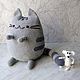 Кот Пушин (Pusheen) с подружкой мышкой. Мягкие игрушки. Elena-igrush. Ярмарка Мастеров.  Фото №5
