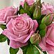 Композиция с розами из холодного фарфора. Композиции. Флера Flowers. Интернет-магазин Ярмарка Мастеров.  Фото №2
