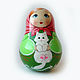 Nevalyashka 'Anyutka Matreshkina' (con el sonido) 1. Dolls1. matrioska (mir-matrioshki). Ярмарка Мастеров.  Фото №5