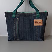 Сумки и аксессуары handmade. Livemaster - original item Tote: Denim bag J MTS. Handmade.
