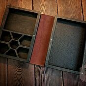 Для дома и интерьера handmade. Livemaster - original item Wooden leather casket. Handmade.