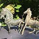 Bronze figurines 'Horses', handmade, Holland, Vintage statuettes, Arnhem,  Фото №1