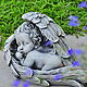 Angel in wings made of Concrete Provence Shabby Chic garden Decor. Figurines. Decor concrete Azov Garden. Online shopping on My Livemaster.  Фото №2