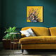 Сочная абстракция на желтом - натюрморт, акрил, квадрат 50 см, Картины, Ступино,  Фото №1