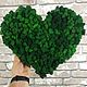Heart made of stabilized moss 30*35 cm. Kits for photo shoots. Антонина Литовкина - Озеленение (Планета Флористики). Online shopping on My Livemaster.  Фото №2