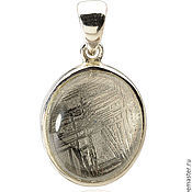 Украшения handmade. Livemaster - original item Pendant Harmony from 925 sterling silver and meteorite Gibeon. Handmade.