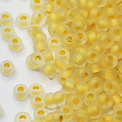 Материалы для творчества handmade. Livemaster - original item Czech beads 10/0 Yellow matte 38386 10 g Preciosa. Handmade.