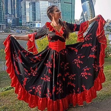 Цыганские платья – купить на Ярмарке Мастеров