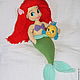 Two of the master class: the little mermaid Ariel and flounder. Knitting patterns. world of knitting. My Livemaster. Фото №6