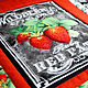 Table napkins, Lunch, Strawberries, 2 pieces. Swipe. Vash sacvoyage. Online shopping on My Livemaster.  Фото №2