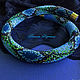 Order Necklace-harness Emerald blue Python. Ovsynka (ovsyanka18). Livemaster. . Necklace Фото №3