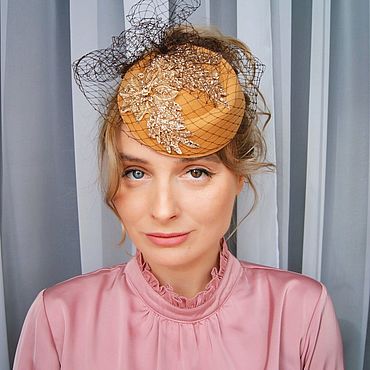 Аксессуары ручной работы. Ярмарка Мастеров - ручная работа Ретро шляпка "Emily". Handmade.