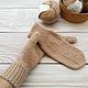 Варежки женские. Варежки. Knit hats. Ярмарка Мастеров.  Фото №4